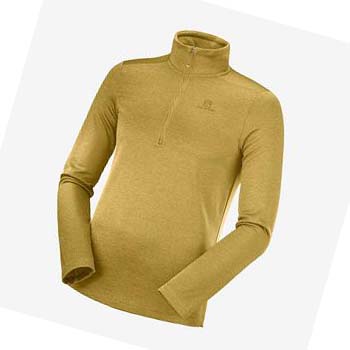 Sudadera Con Capucha Salomon ESSENTIAL LIGHTWARM SEAMLESS Hombre Amarillos | MX 3205DFM